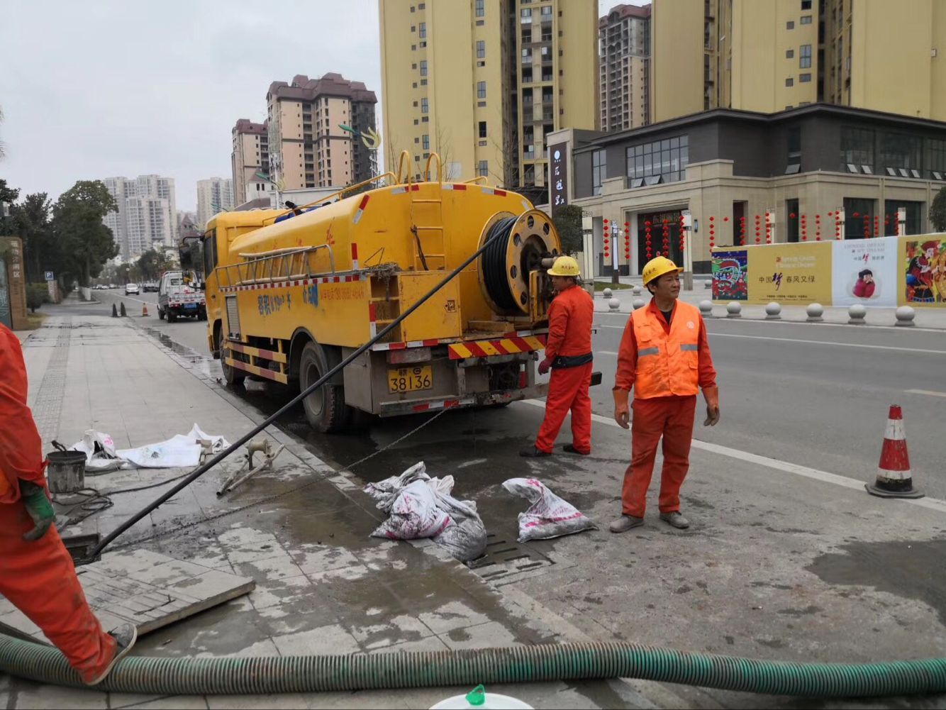 平江排污管道清淤-管道清洗